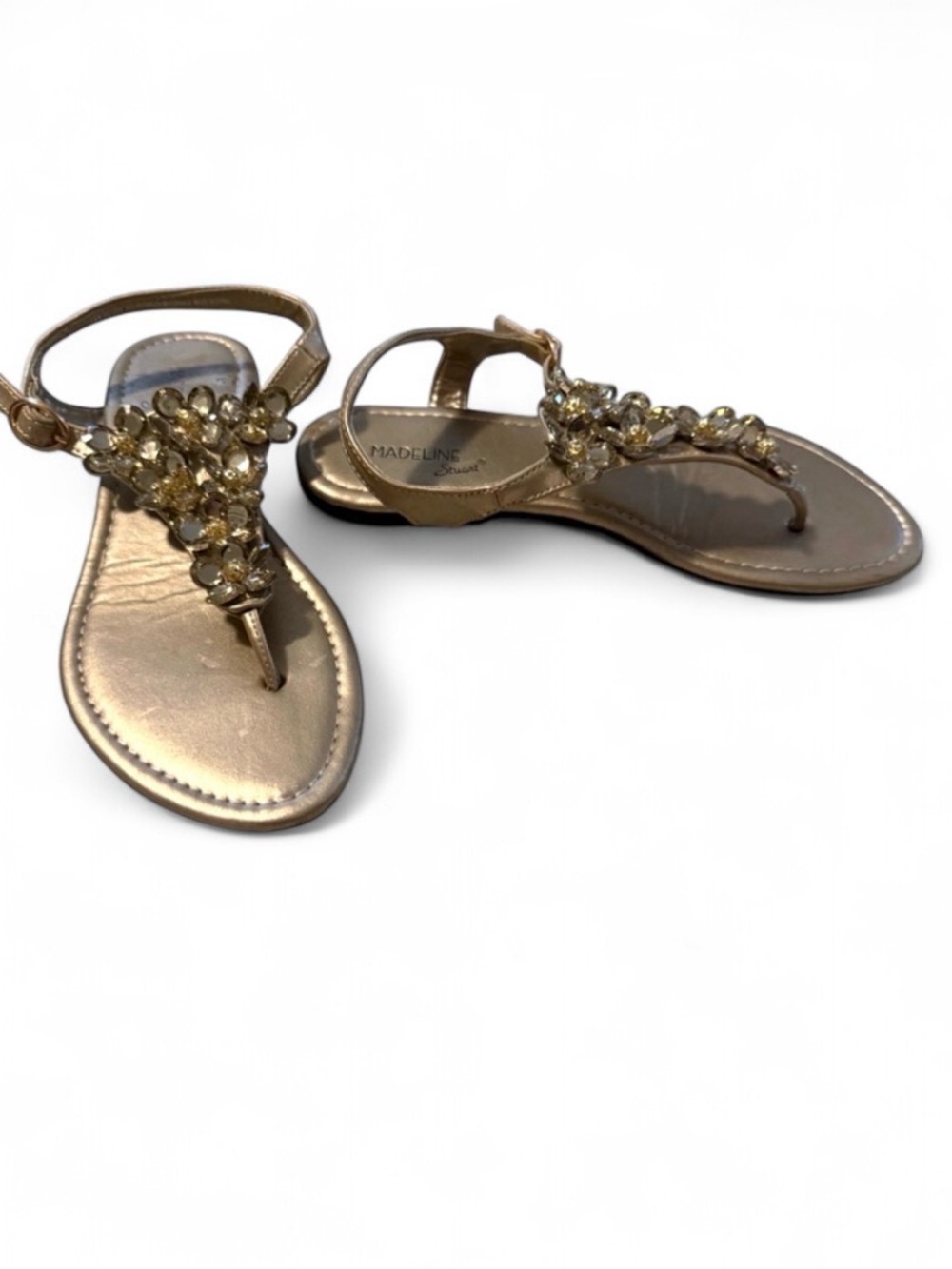 Madeline Stuart Jewelled Sandals Size 7.5